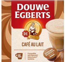 Douwe Egberts Dolce Gusto coffee pods Café au lait, pack of 16 pieces