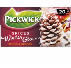 Pickwick thé, thé noir winter glow, fairtrade, paquet de 25 sachets