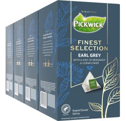 Pickwick thé finest selection, thé noir Earl grey, paquet de 25 sachets