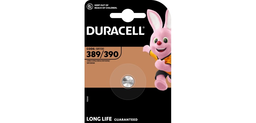 Duracell Knopfzelle 389/390, in Blisterverpackung
