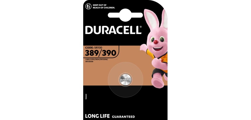Duracell pile bouton 389/390, sous blister