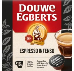 Douwe Egberts Dolce Gusto Espresso Intenso coffee pods, pack of 16 pieces