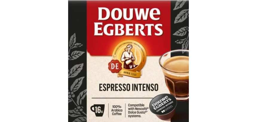 Douwe Egberts Dolce Gusto Kaffeekapseln Espresso Intenso, Packung mit 16 Stück