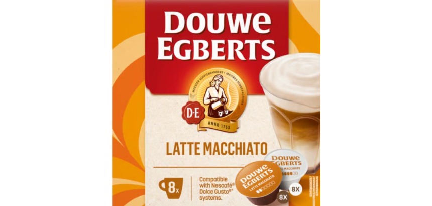 Douwe Egberts Dolce Gusto dosettes de café Latte Macchiato, paquet de 8 pièces