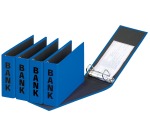 Pagna ringmap (PCR) ft 14 x 25 cm, blauw, glans uitvoering met zwarte belettering