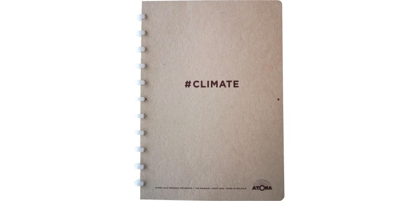 Atoma Climate Notizbuch, Format A5, 144 Seiten, kariert 5 mm