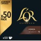 Douwe Egberts L'Or Intensity capsules de café, Forza, paquet de 50 pièces