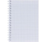 Oxford Floral couverture souple cahier spiralé, ft A6, 50 feuilles, quadrillé 5 mm, 4 décors assortis