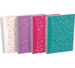 Spiraalblok Oxford Floral B5 lijn 60vel assorti