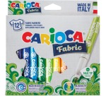 Feutre Carioca Textile set 12 couleurs