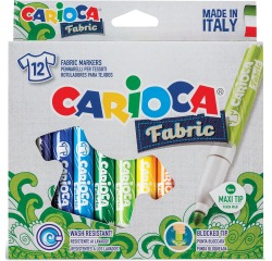 Feutre Carioca Textile set 12 couleurs