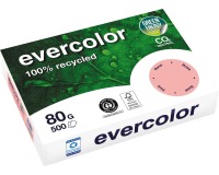 Clairefontaine Evercolor, gekleurd gerecycleerd papier, A4, 80 g, 500 vel, roze