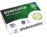 Clairefontaine Evercolor, gekleurd gerecycleerd papier, A4, 80 g, 500 vel, lichtgroen