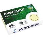 Clairefontaine Evercolor, papier couleur recyclé, A4, 80g, 500 feuilles, jaune