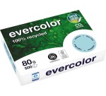 Clairefontaine Evercolor, recycled color paper, A4, 80gsm, 500 sheets, bright blue