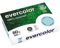 Clairefontaine Evercolor, gekleurd gerecycleerd papier, A4, 80 g, 500 vel, helblauw