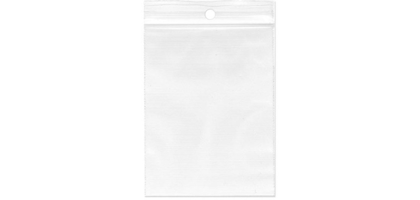 gripsealzakjes, ft 160 x 250 mm, 50 micron, met ophanggat, doos van 1000 stuks