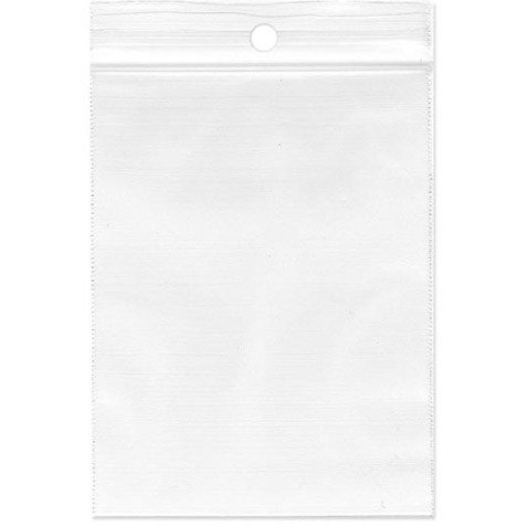 gripsealzakjes, ft 160 x 250 mm, 50 micron, met ophanggat, doos van 1000 stuks