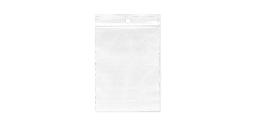 Sachette à sceller, ft 300 x 400 mm, 50 microns, avec oeillet, boîte de 1000 pièces