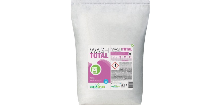 Greenspeed Wash Total lessive en poudre, 214 doses, sac de 7,5 kg