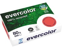 Clairefontaine Evercolor, gekleurd gerecycleerd papier, A4, 80 g, 500 vel, framboos