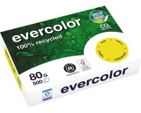 Clairefontaine Evercolor, papier couleur recyclé, A4, 80g, 500 feuilles, jonquille