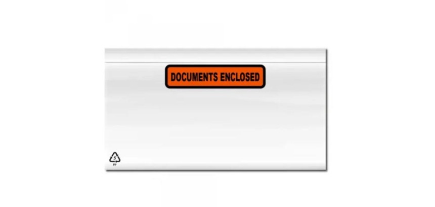 Documents enclosed pouch, size C6 165 x 122 mm, box of 1000 pieces