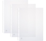 OXFORD pochette perforée, A4, en PP clair, 23 trous, 90 micron, boîte de 100 pièces