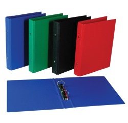 Ringmap, ft A5, 2 ringen van 25 mm, geassorteerde kleuren