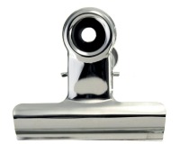 LPC bulldog clip 38 mm, silver, box of 10 pieces