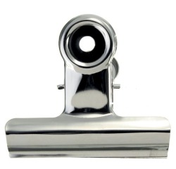 LPC clip bulldog 38 mm, argent, boîte de 10 pièces