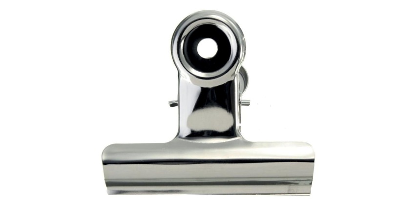 LPC Bulldog-Klammer 38 mm, Silber, Schachtel mit 10 Stück
