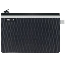 Leitz WOW Pochette, L, 2 compartiments, noir