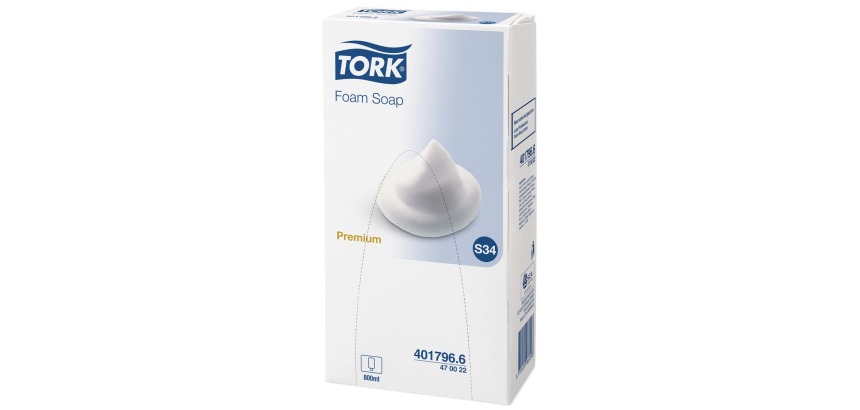 Tork savon mousse, Premium, système S34, flacon de 800 ml