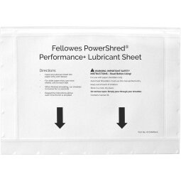 Fellowes Powershred Performance+ feuilles prélubrifiées, paquet de 10 feuilles