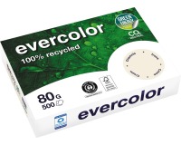 Clairefontaine Evercolor, papier couleur recyclé, A4, 80g, 500 feuilles, ivoire