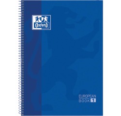 En_bloc espiral oxford tapa extradura microperforado din a4 80 hojas rayado horizontal color azul