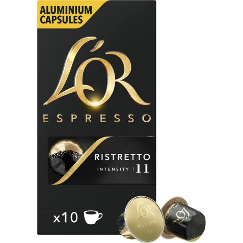 Douwe Egberts L'Or Intensity capsules de café, Ristretto, paquet de 10 pièces