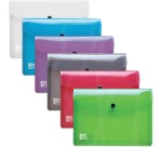 Pochettes de rangement à pression Oxford Hawaï 18 x 25,5 cm couleurs assorties