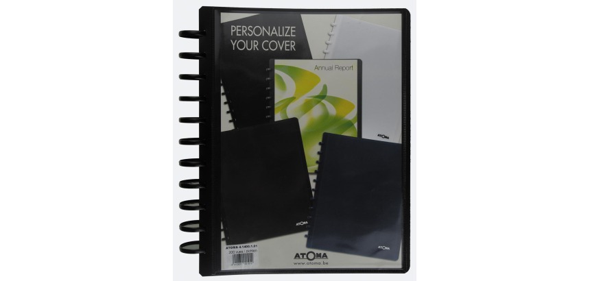 Protège-documents ATOMA polypropylène opaque personnalisable A4 100 pochettes - 200 vues