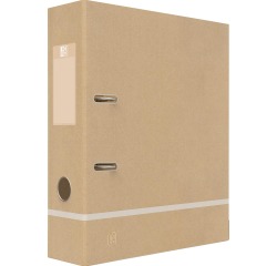 Oxford Touareg ordner, uit karton, ft A4, rug van 8 cm, naturel en wit
