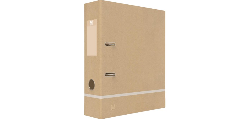 Oxford Touareg binder, cardboard, A4 size, 8 cm spine, beige