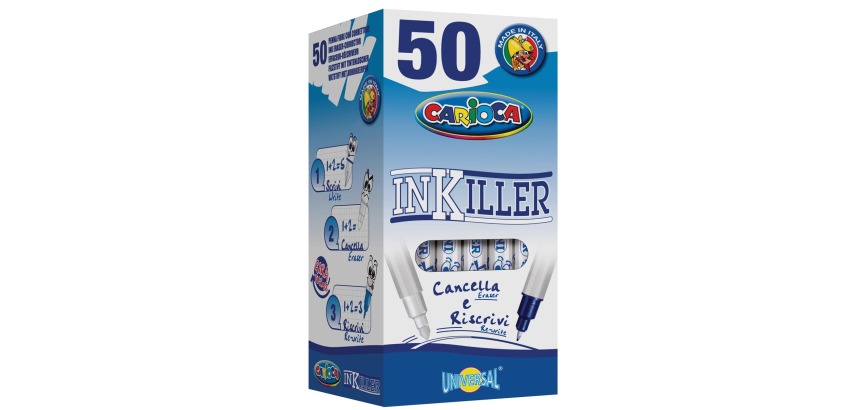 Carioca Inkiller Eraser, with two tips