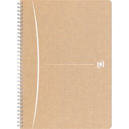 Oxford Touareg spiraalschrift, 180 bladzijden, ft A4, geruit 5 mm, wit