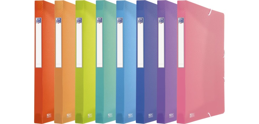 Oxford Urban PP-Aktenbox, Format 24 x 32 cm, Rückenbreite 2,5 cm, transparente Mischfarben