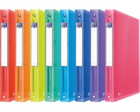 Oxford Urban classeur, ft A4, en PP, 4 anneaux en O de 30 mm, dos de 4 cm, couleurs assorties