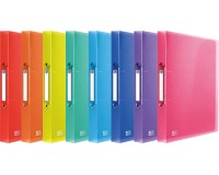 Oxford Urban classeur, ft A4, en PP, 2 anneaux en O de 30 mm, dos de 4 cm, couleurs assorties