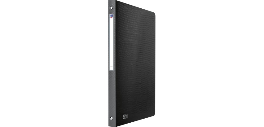 Oxford Urban binder, A4 size, in PP, 4 O-rings 15 mm, spine 2 cm, black