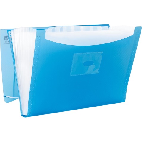 Oxford Urban trieur, pour format A4+, 12 compartiments ,en PP, couleurs assorties transparents