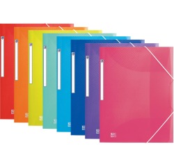 Oxford Urban elastomap, voor ft A4, geassorteerde transparante kleuren
